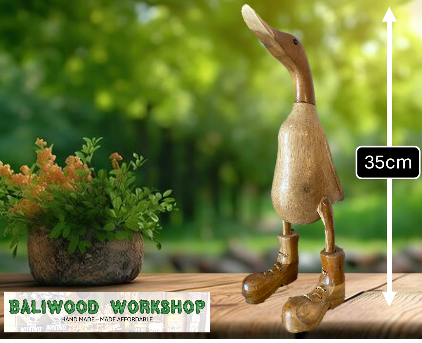 Wooden Duck Large (Approx 35cm)