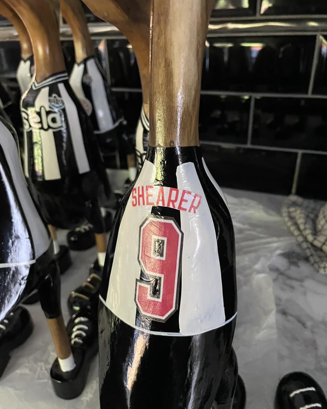 SPECIAL EDITION - NUFC - Create Your Own Newcastle United Wooden Duck Extra Large with Boots (Approx 40cm)