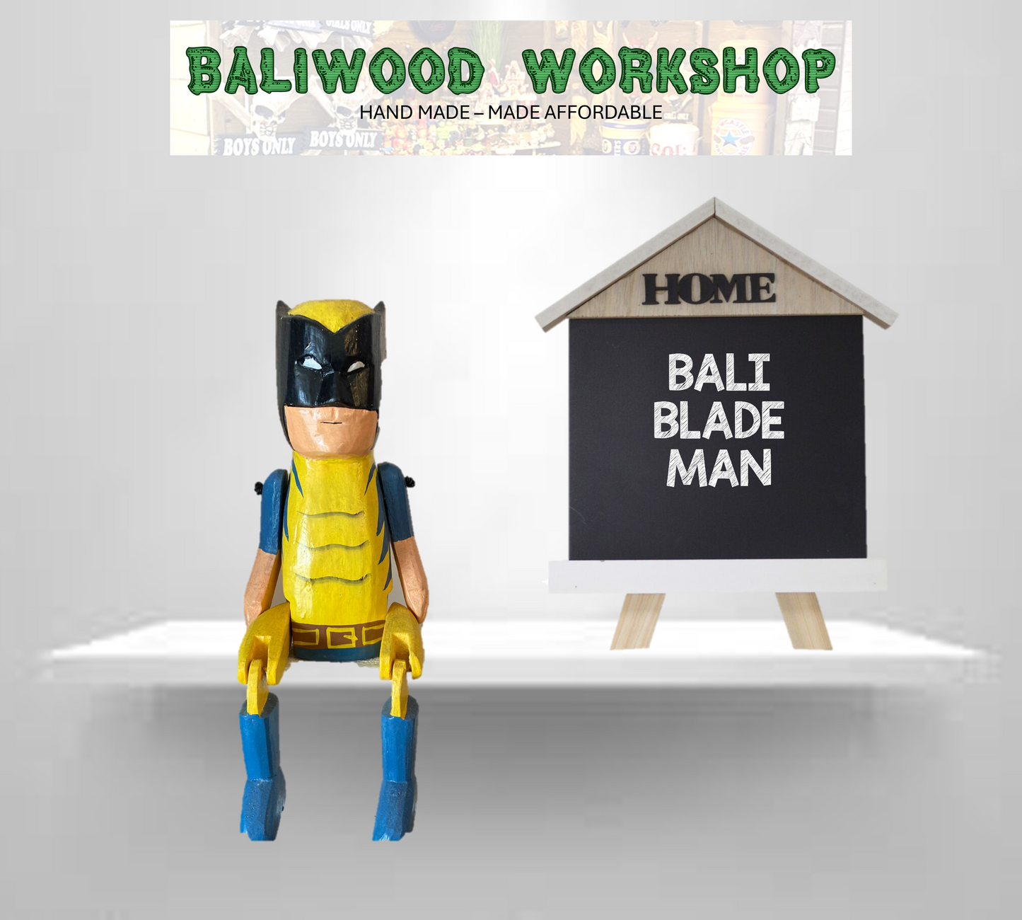 BaliWood Sitting Puppets 25cm - Hero Characters