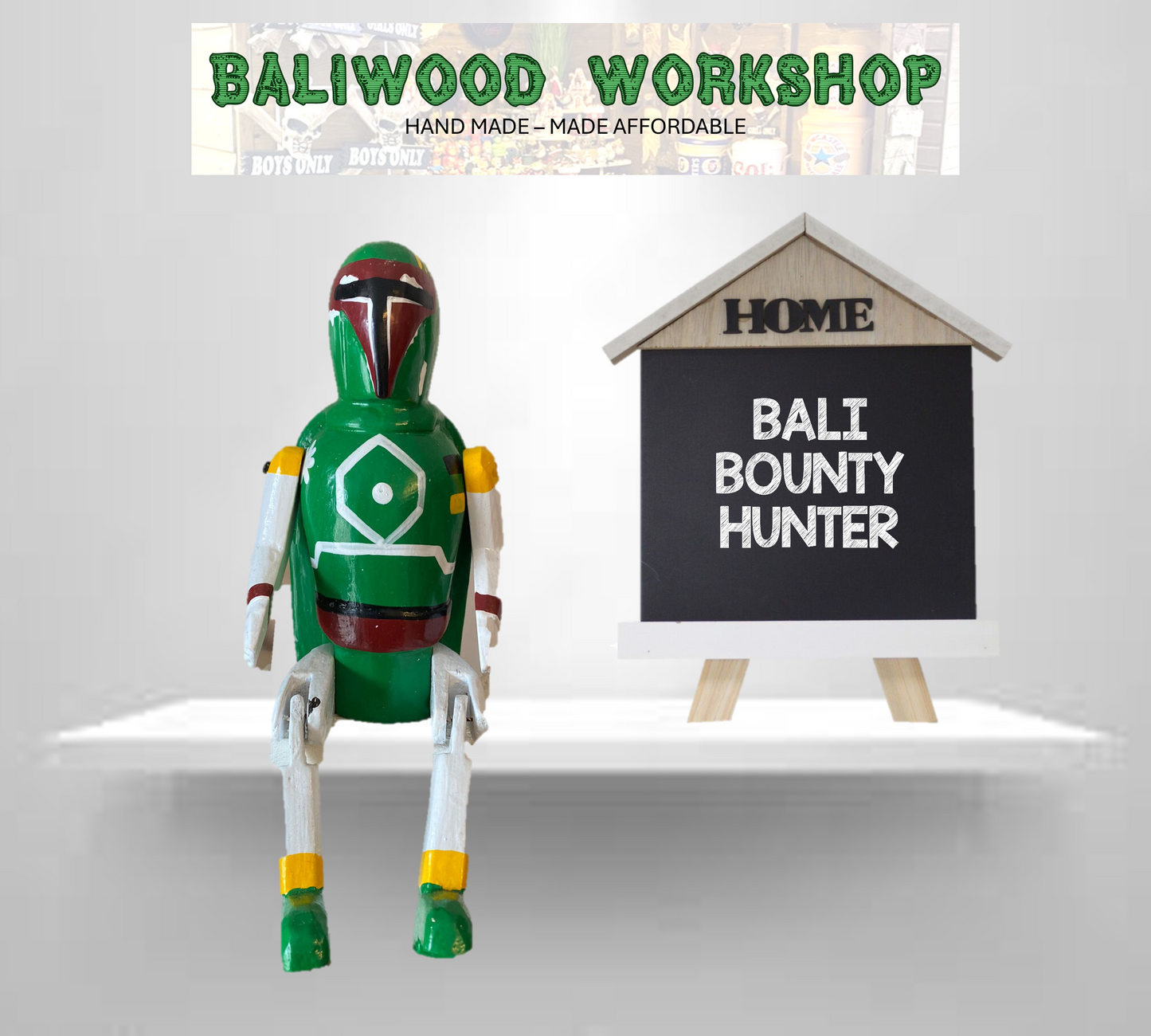 BaliWood Sitting Puppets 25cm - Hero Characters