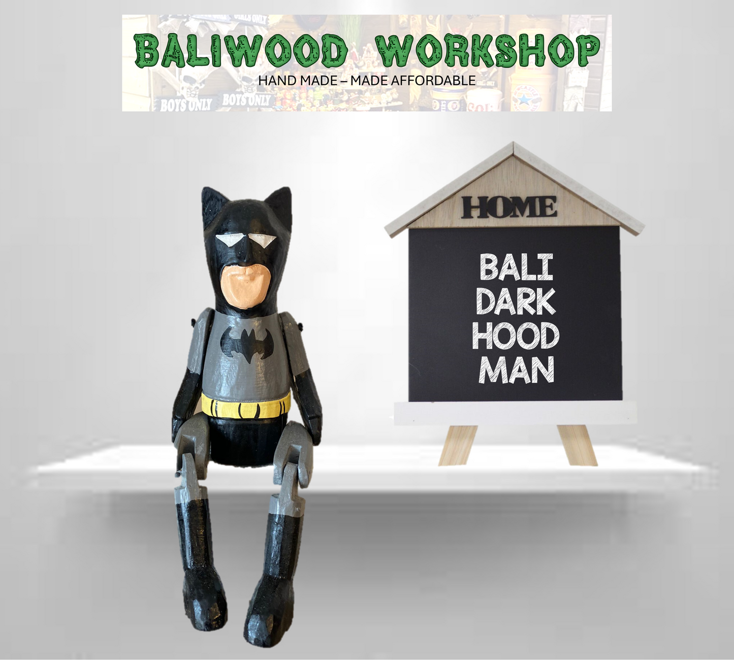 BaliWood Sitting Puppets 25cm - Hero Characters