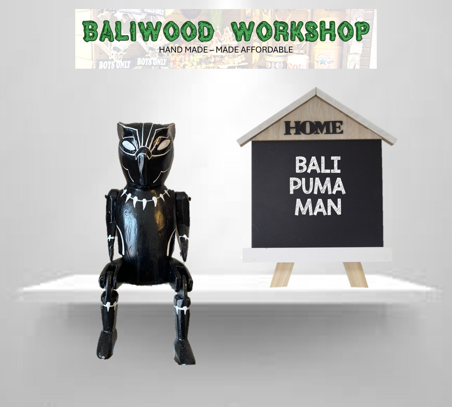 BaliWood Sitting Puppets 25cm - Hero Characters