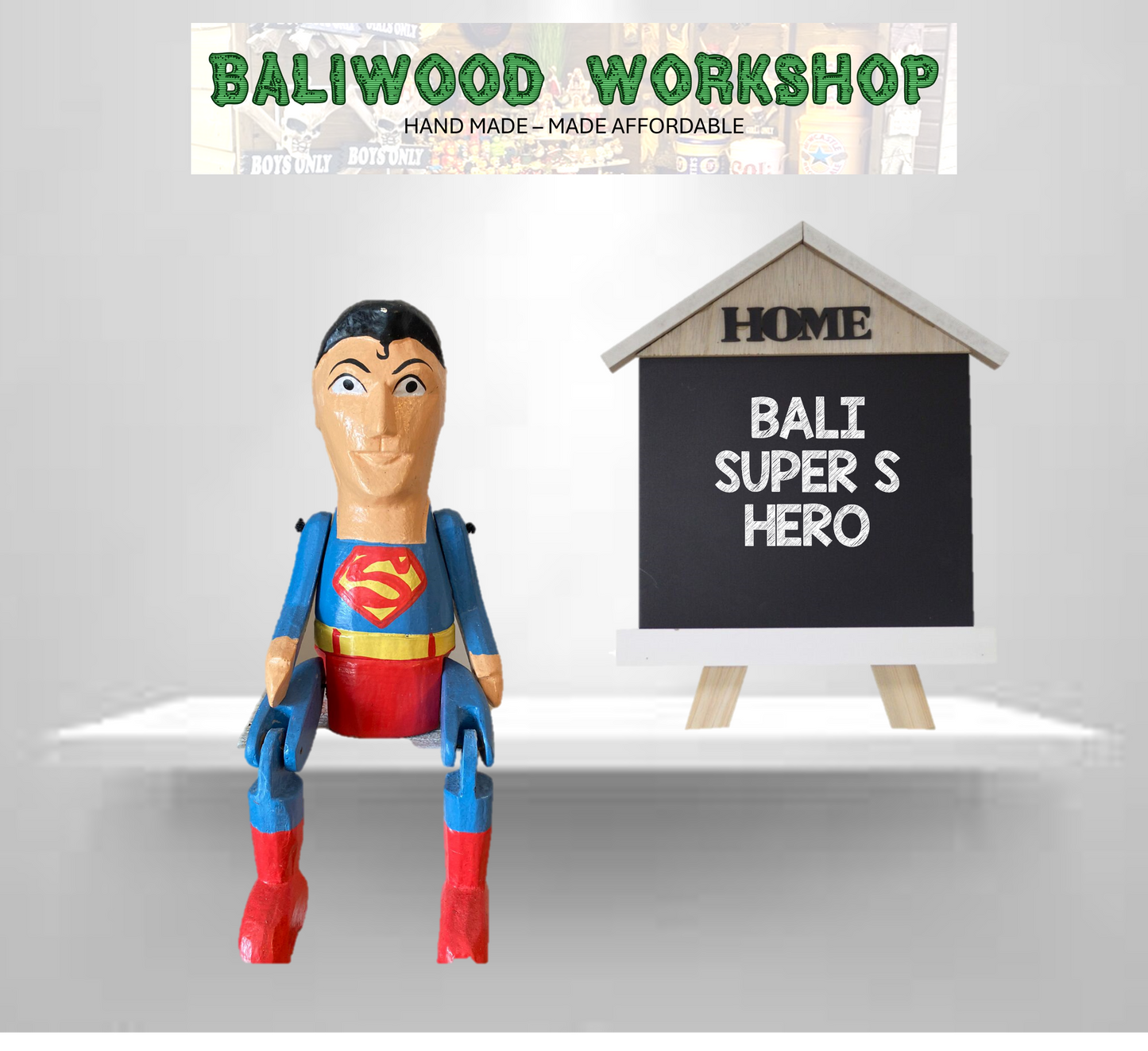 BaliWood Sitting Puppets 25cm - Hero Characters