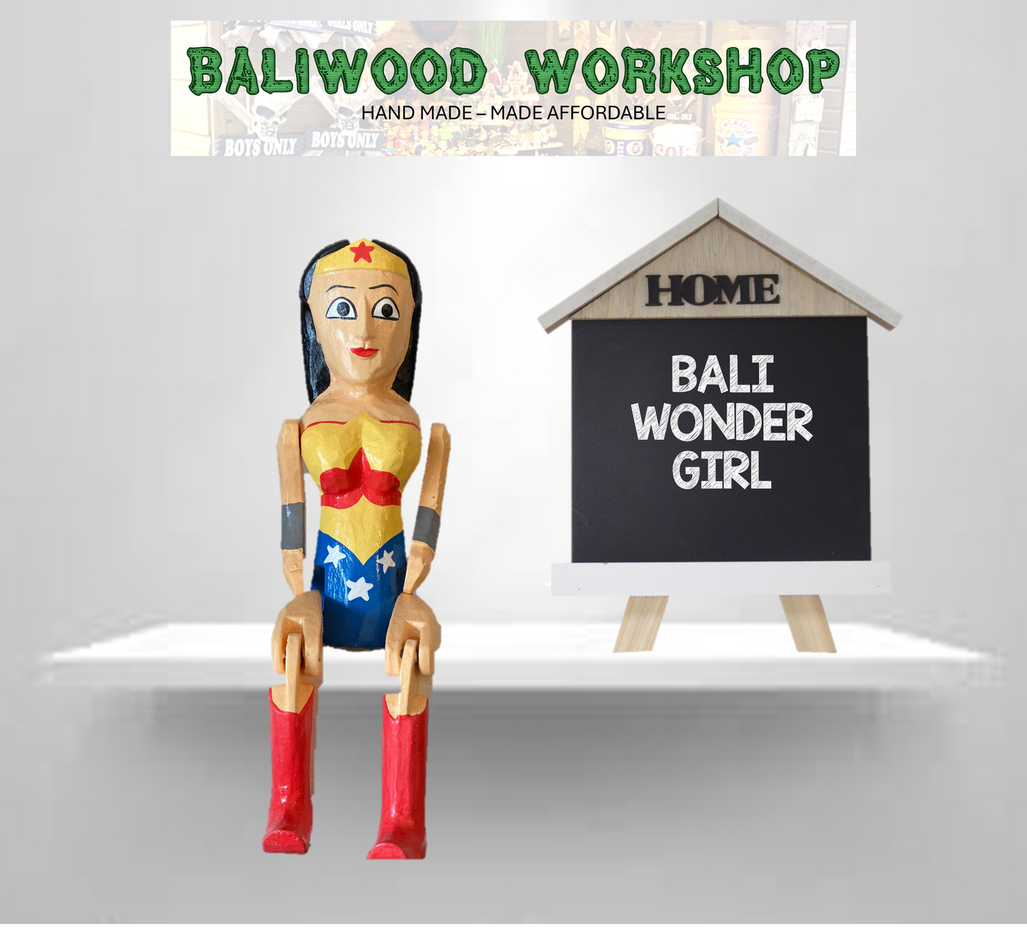 BaliWood Sitting Puppets 25cm - Hero Characters