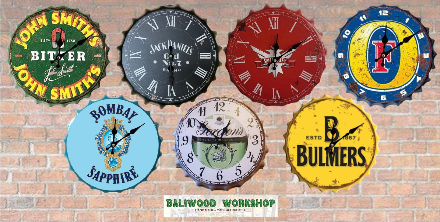 Huge Bottle Top Clocks