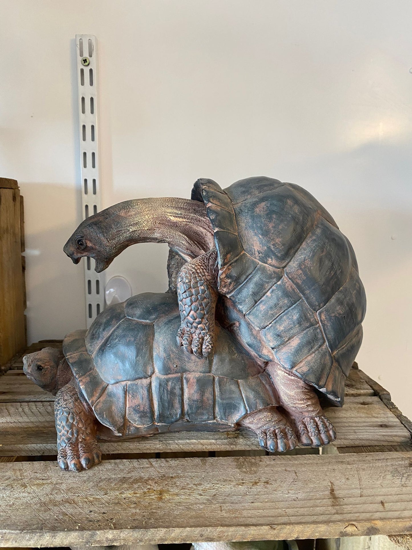 Happy Tortoise Resin Sculpture