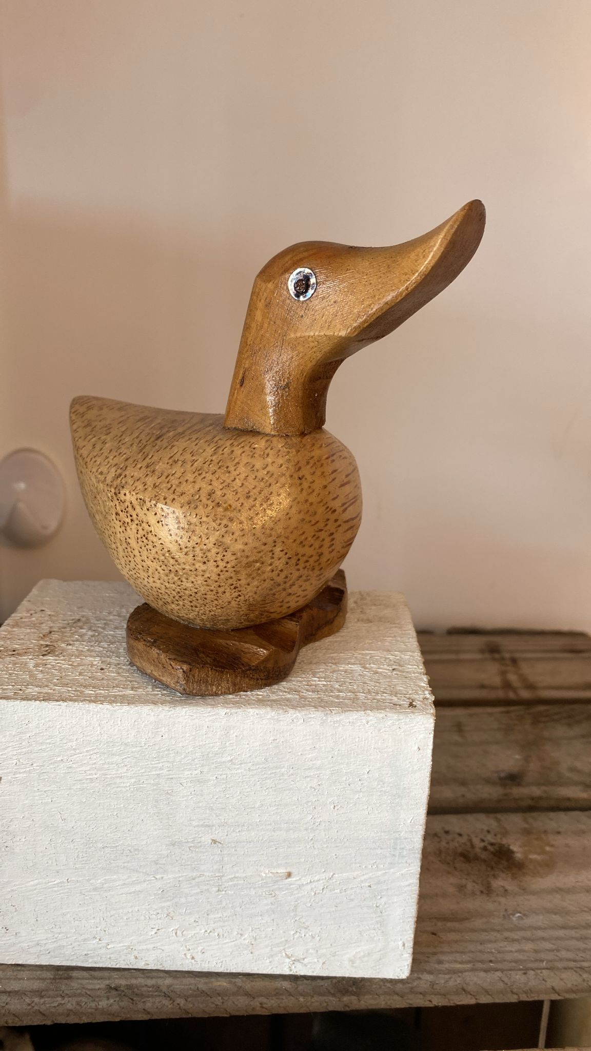 Wooden Duck with webbed feet (Approx 10cm)