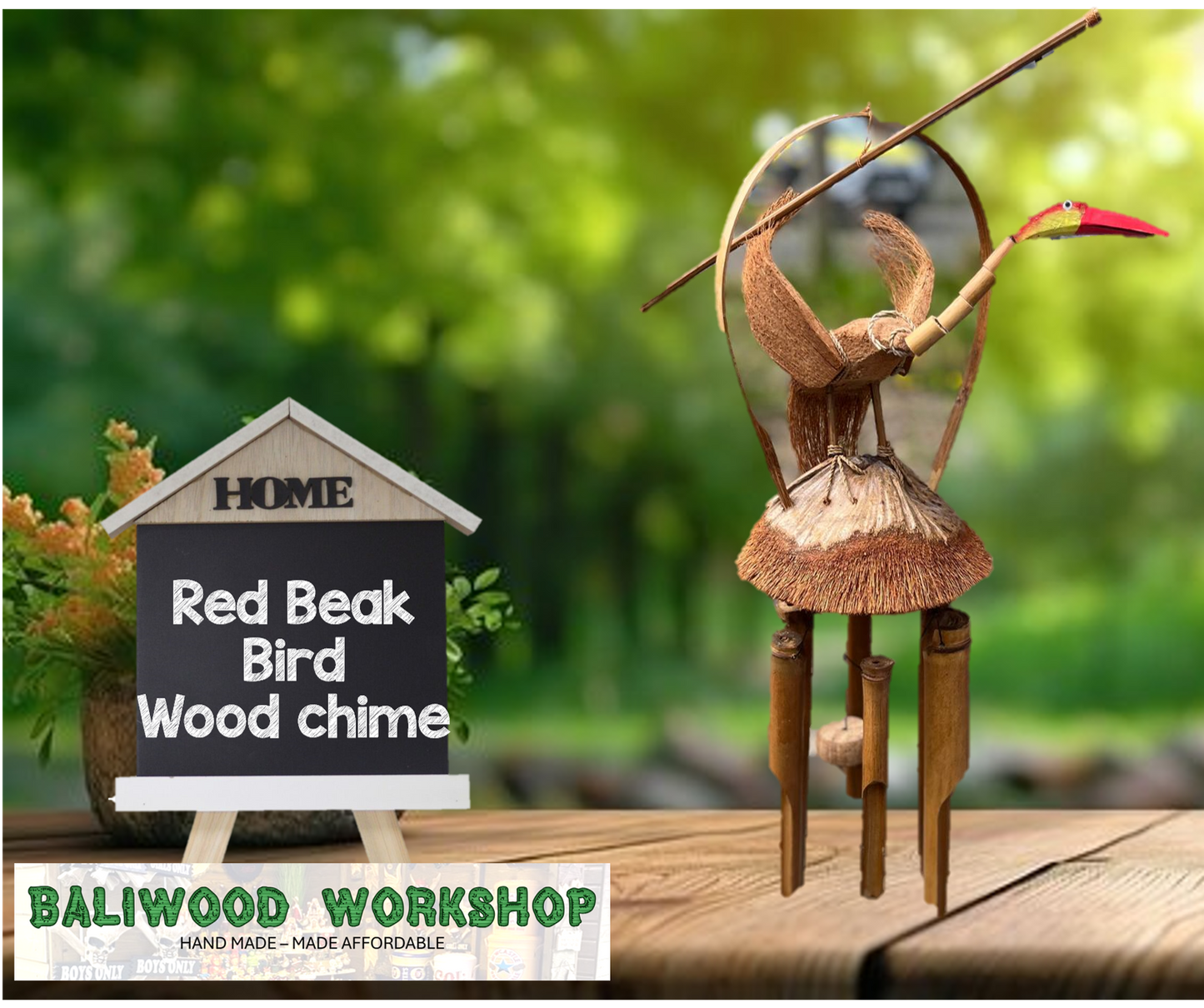 Wooden Windchime - 5 To Choose From