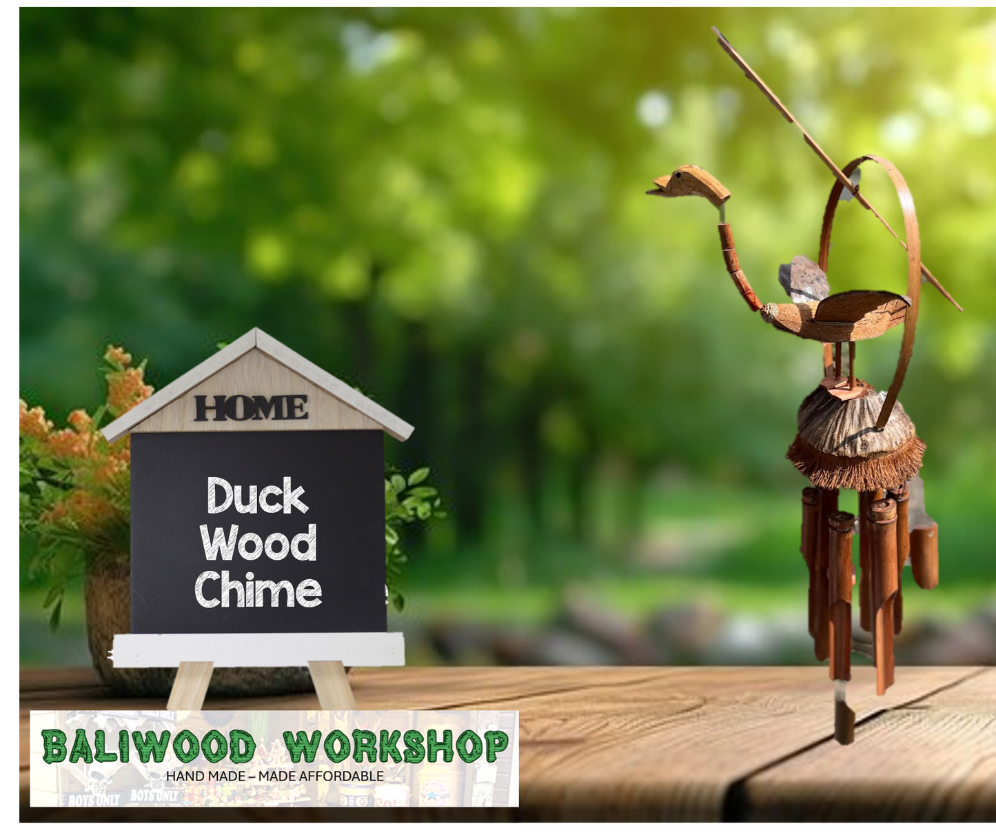 Wooden Windchime - 5 To Choose From