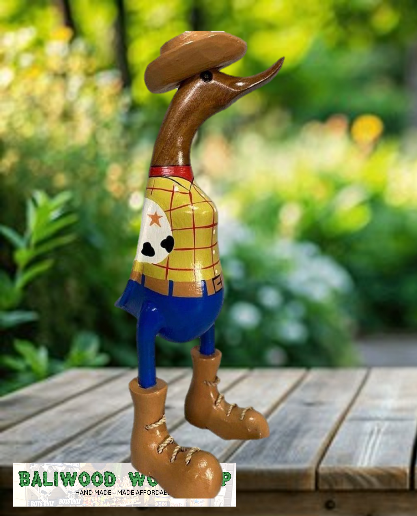 Wooden Duck Small Character - Toy Story Woody Duck (Approx 25cm)