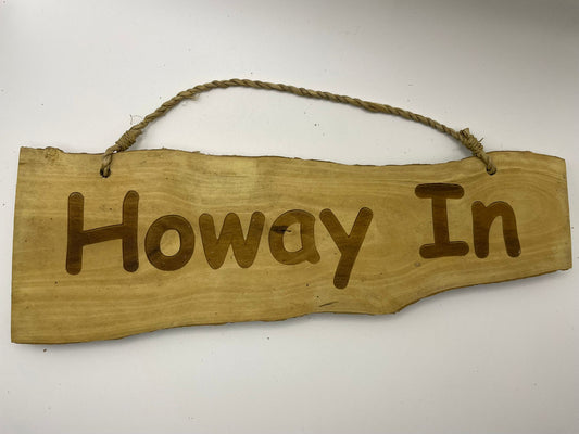 Coffee Wood Plaques - Geordie Slang