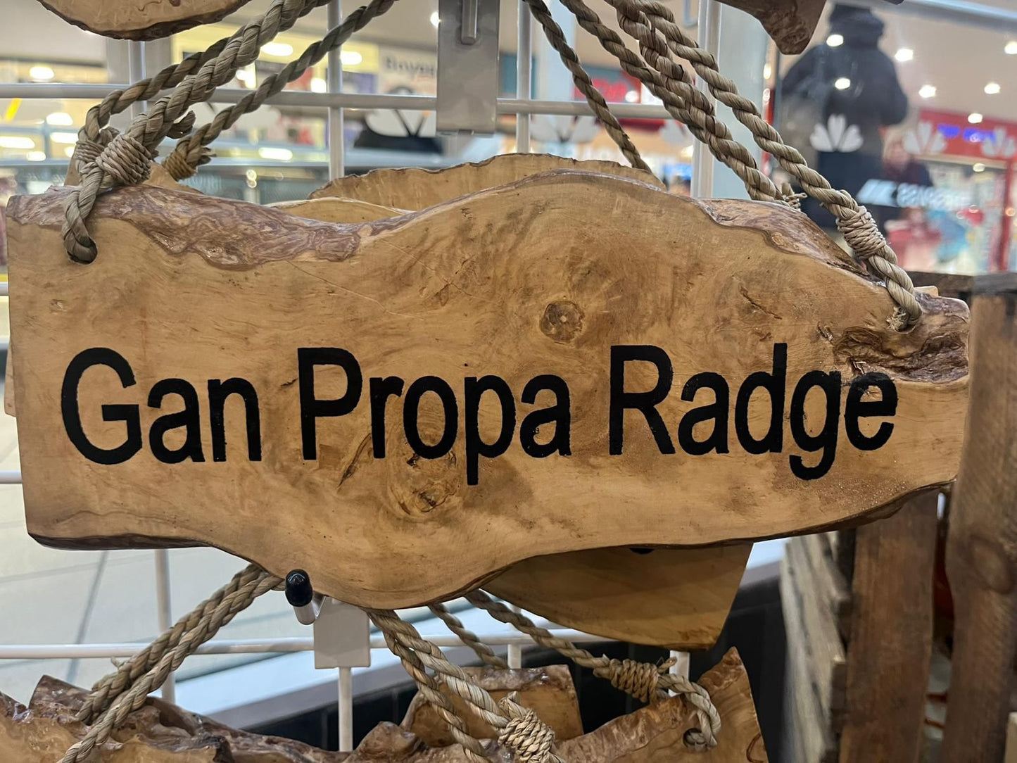 Coffee Wood Plaques - Geordie Slang