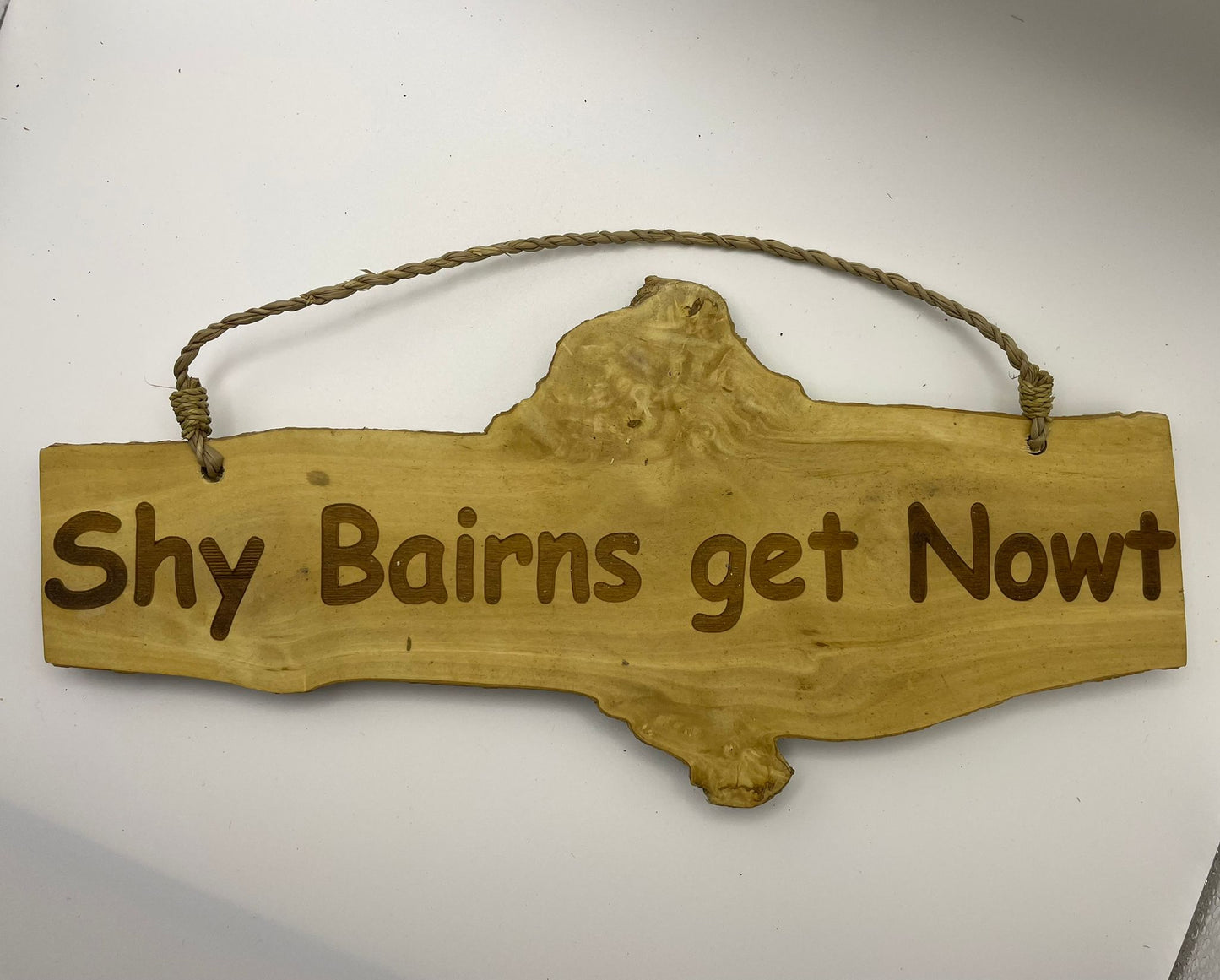 Coffee Wood Plaques - Geordie Slang