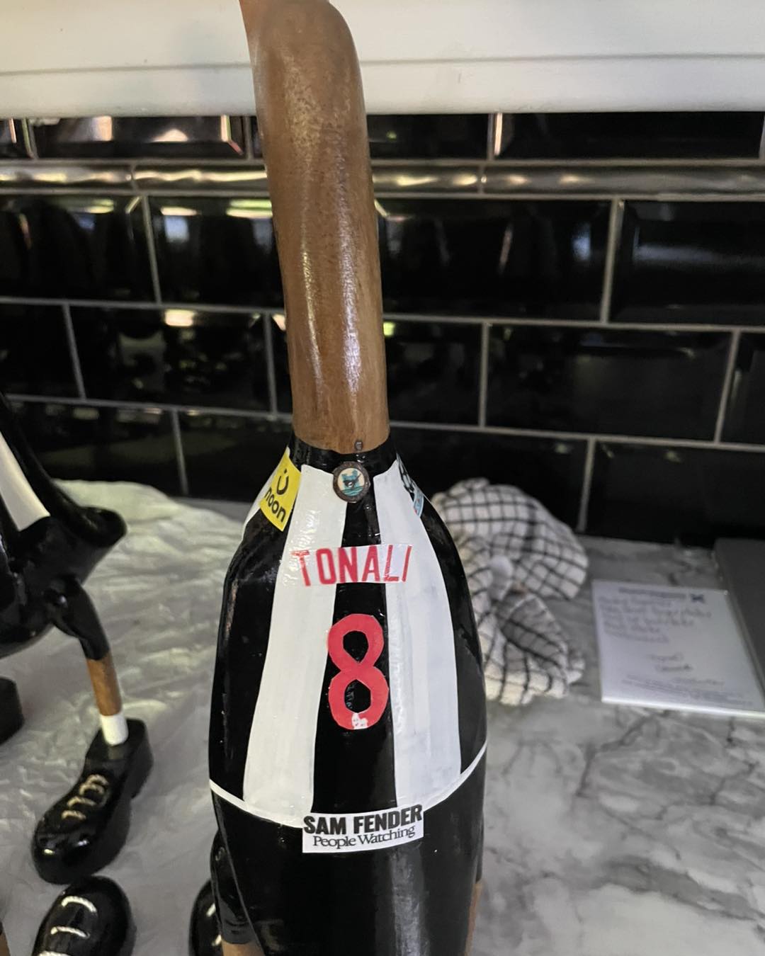 SPECIAL EDITION - NUFC - Create Your Own Newcastle United Wooden Duck Extra Large with Boots (Approx 40cm)