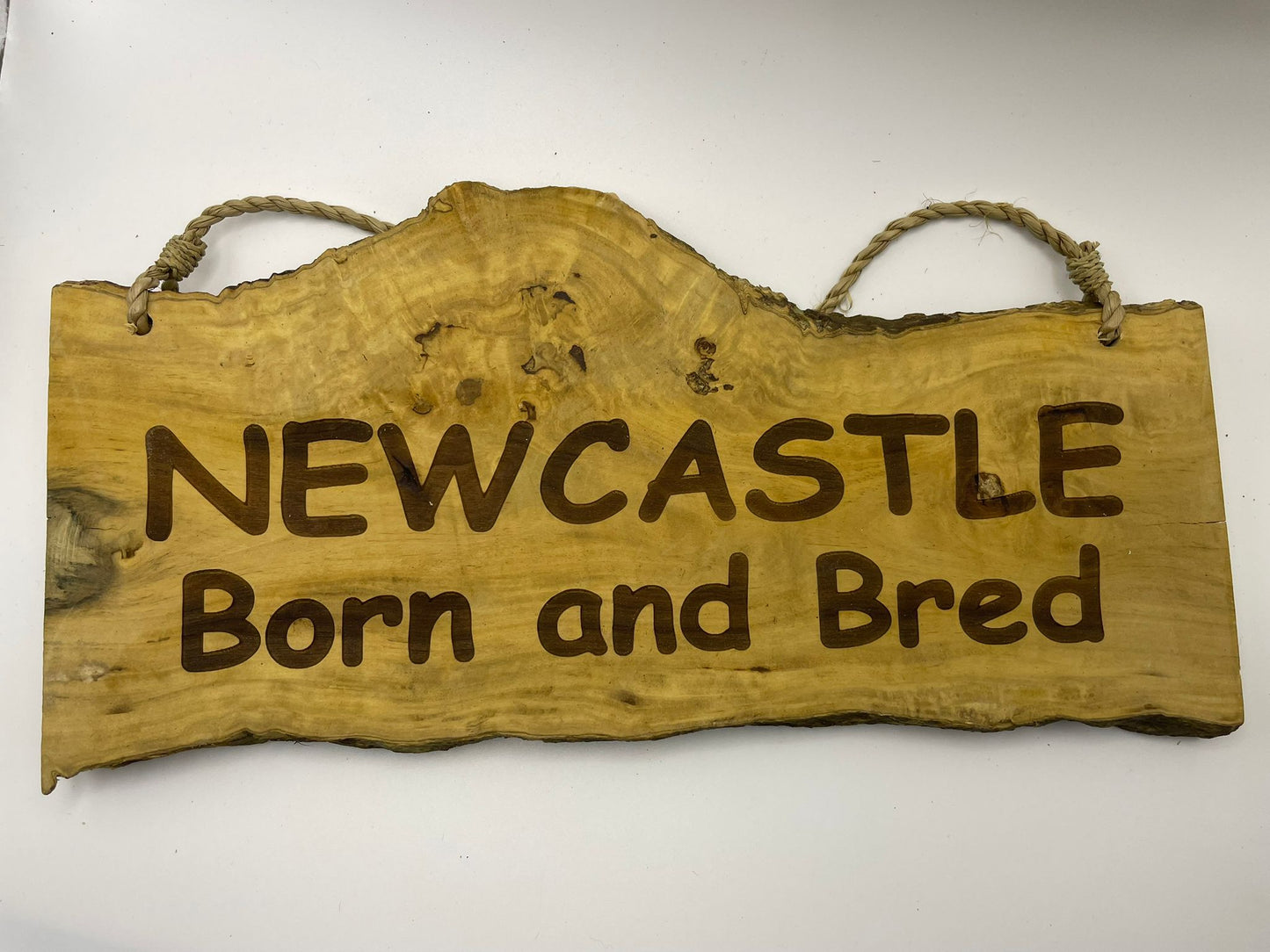 Coffee Wood Plaques - Geordie Slang