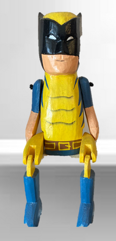 BaliWood Sitting Puppets 25cm - Bali Wolverine Blade Man