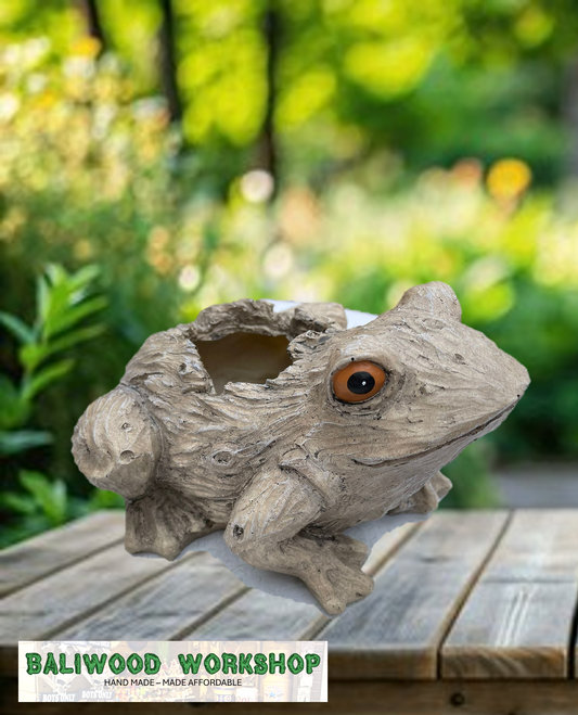 Resin Frog Planter