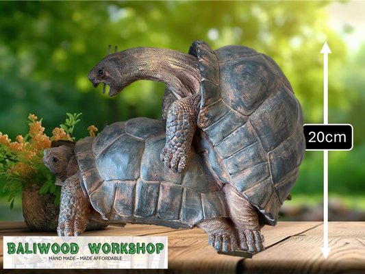 Happy Tortoise Resin Sculpture