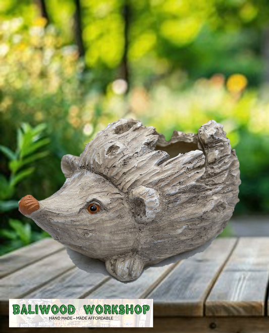 Resin Hedgehog Planter