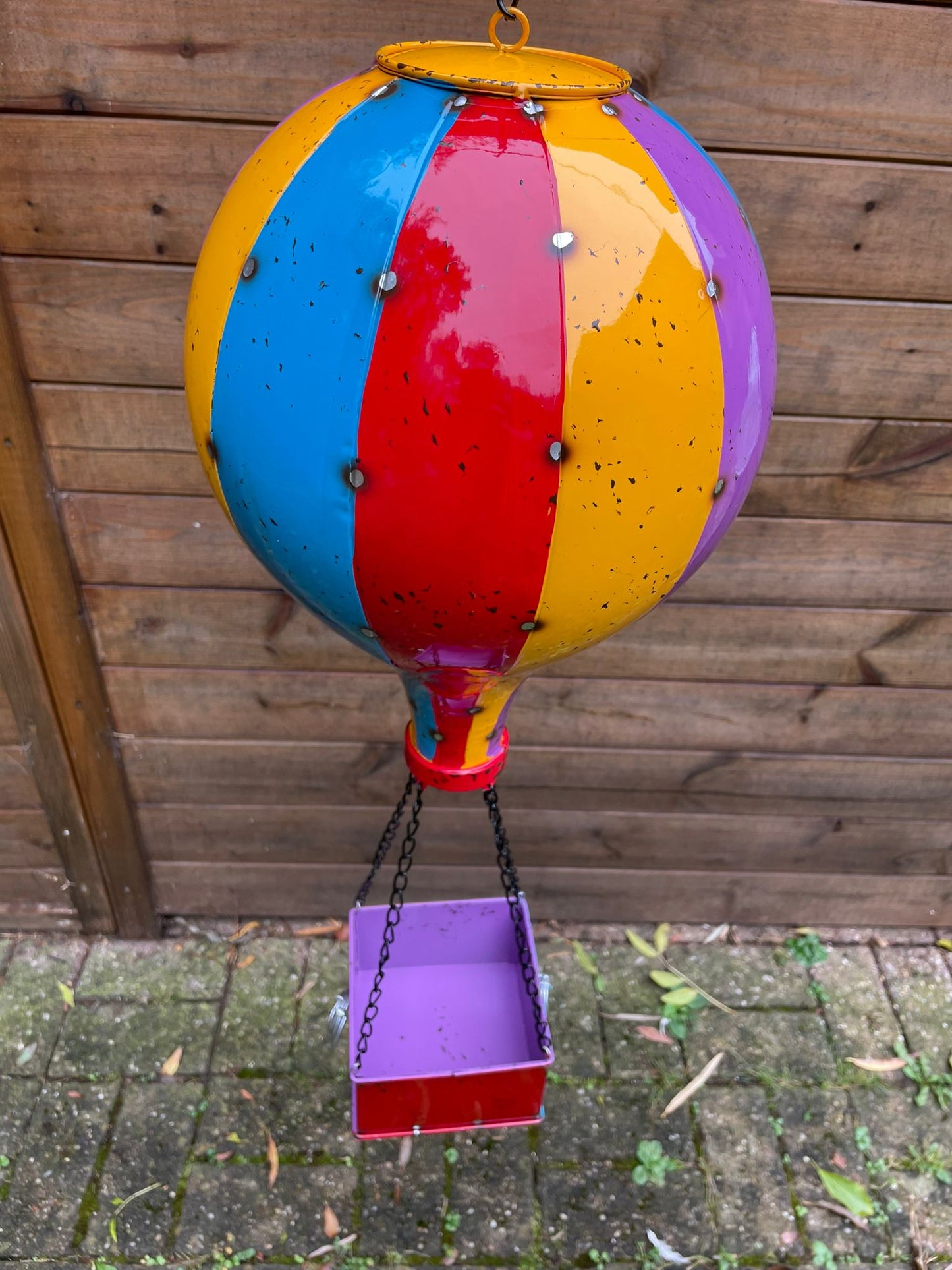Large Recycled Metal Hot Air Balloon