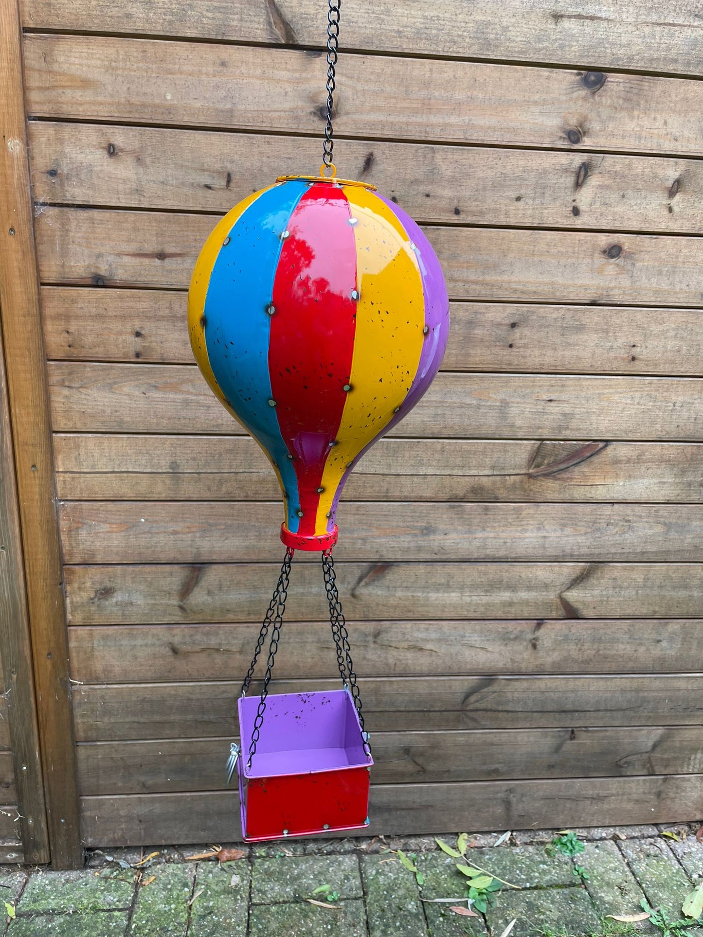 Large Recycled Metal Hot Air Balloon