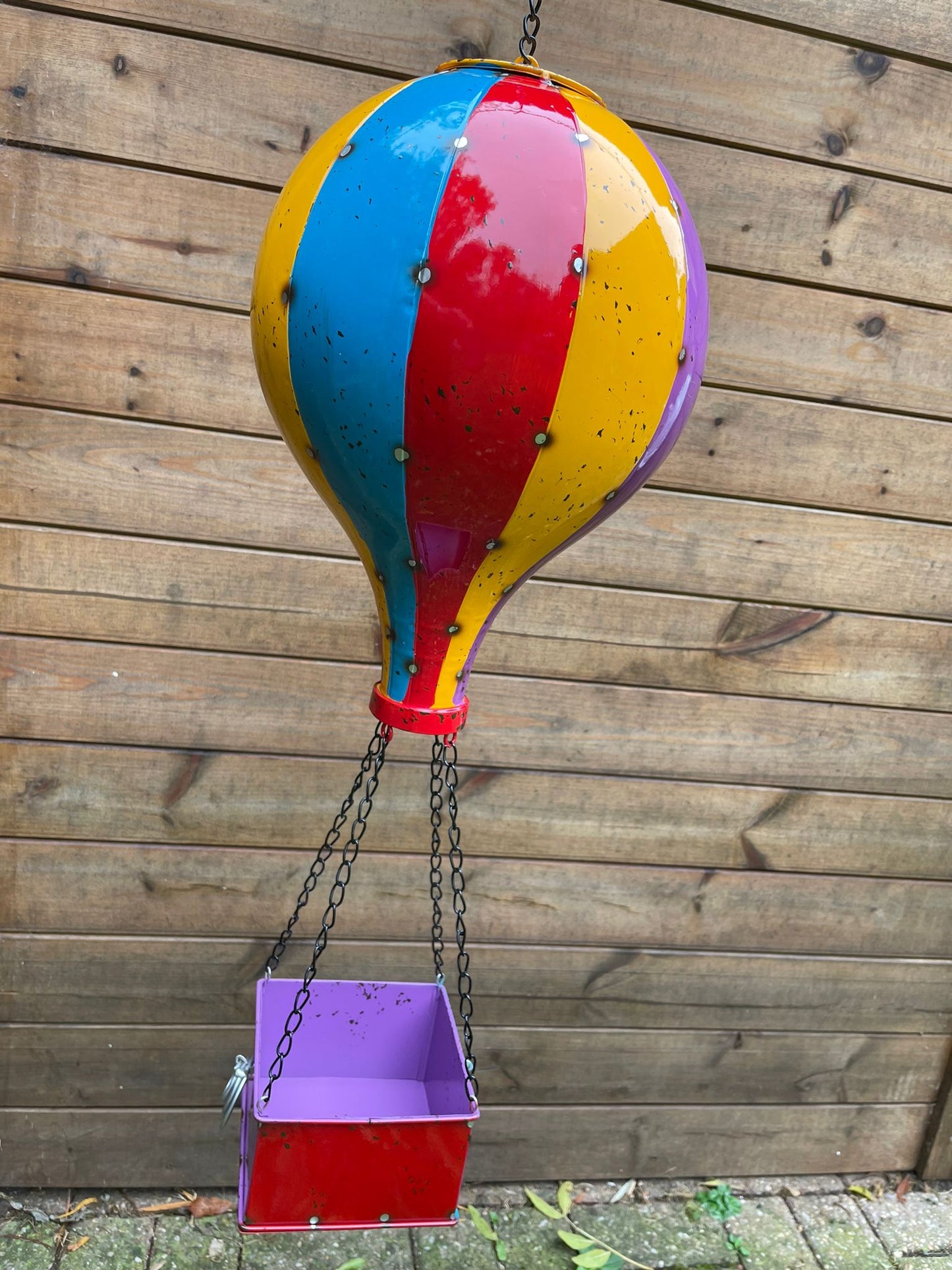 Large Recycled Metal Hot Air Balloon