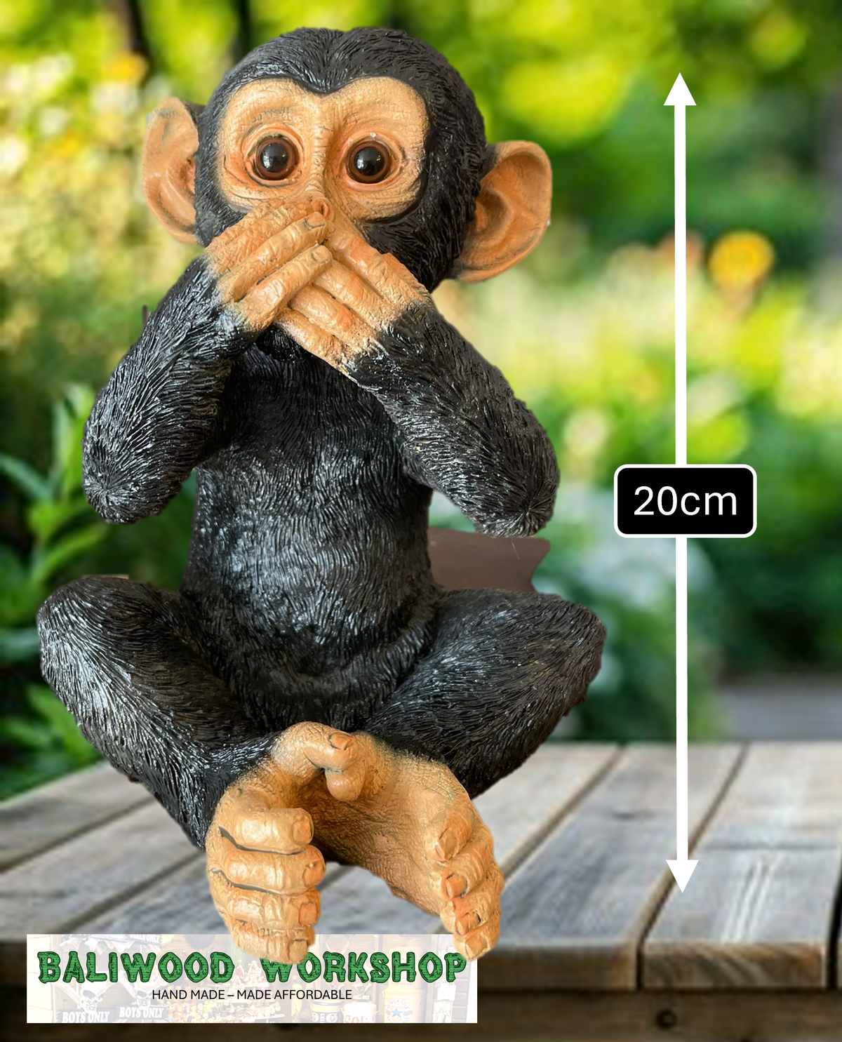 Monkey No Rene See No Evil, Speak No Evil, Hear No Evil Resion Monkeys – Baliwood Workshop