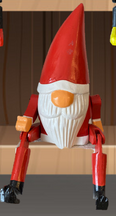 BaliWood Sitting Puppets 25cm - Bali Father Cristmas/ St Nic/ Santa