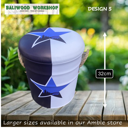 Newcastle Breweries Blue Star Storage Seats/ Stools / Ice Buckets - 28cm x 28cm x 32cm