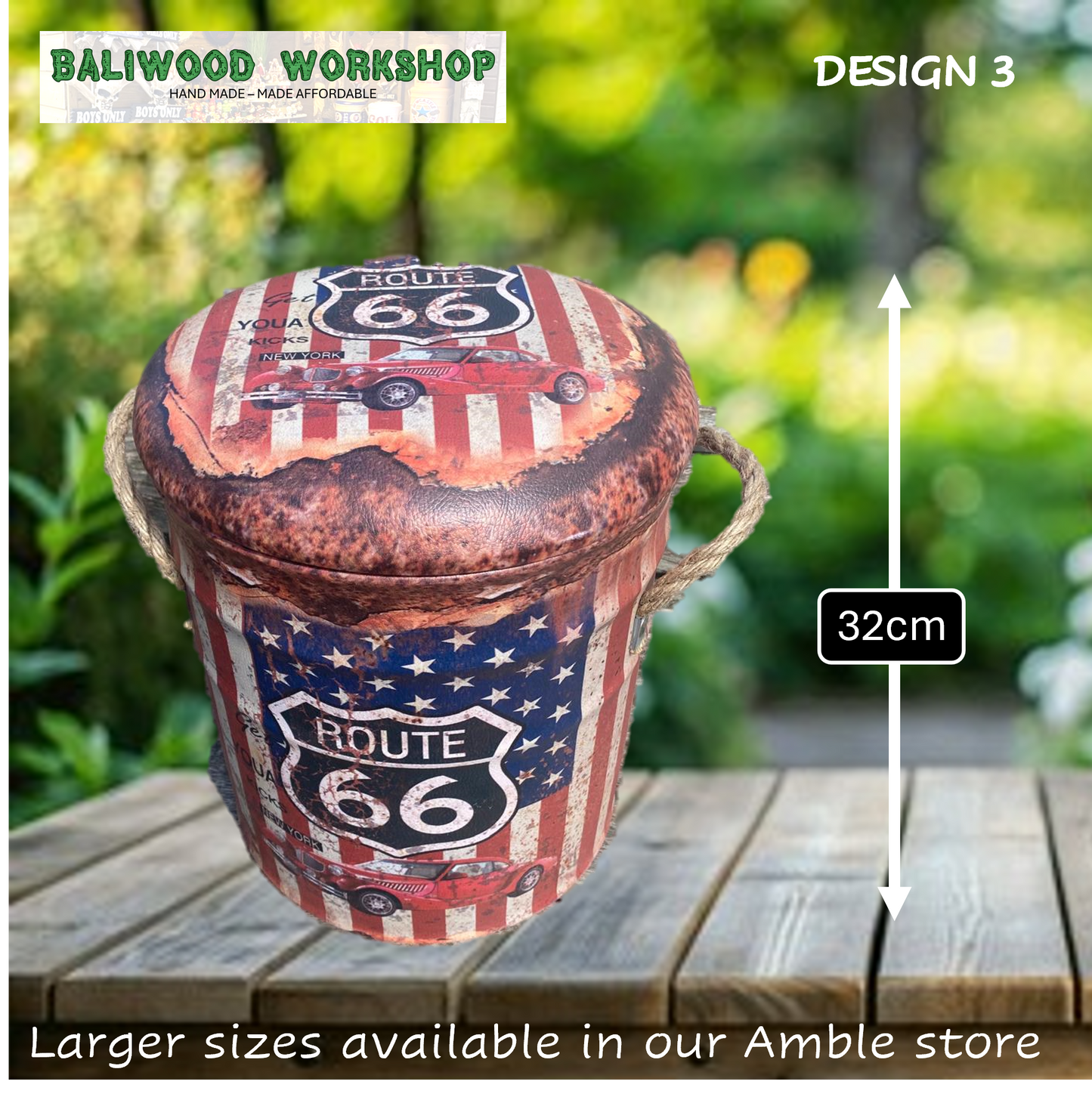 Storage Seats/ Stools / Ice Buckets - 28cm x 28cm x 32cm