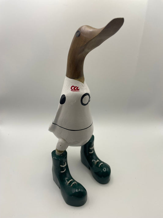 Wooden Duck Small Character - England Rugby Duck (Approx 25cm)