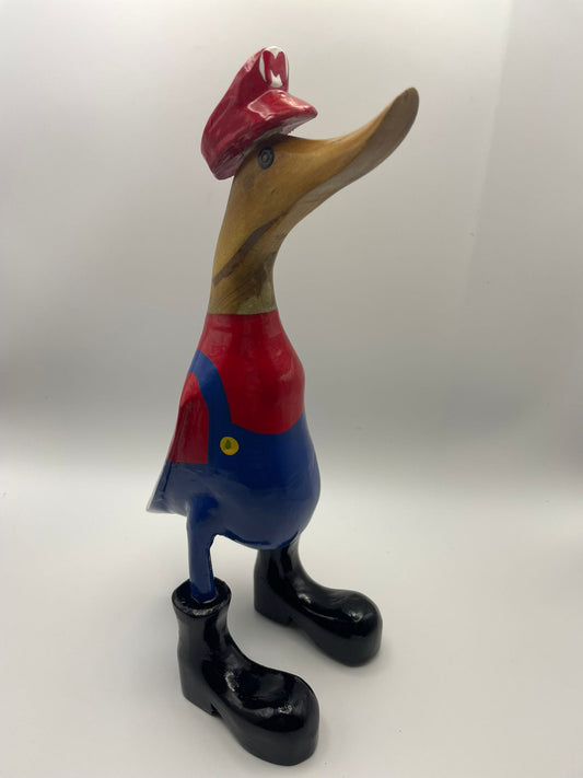 Wooden Duck Small Character - Mario Duck (Approx 25cm)