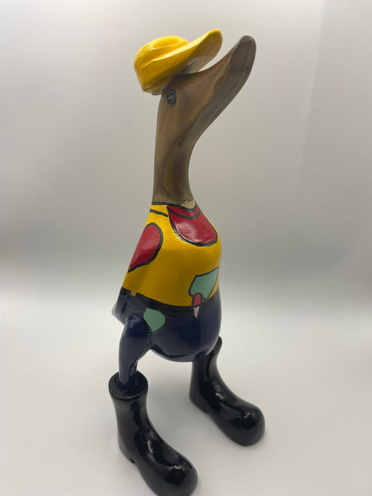 Wooden Duck Character Medium (Approx 27cm - 29cm) - Care Taker