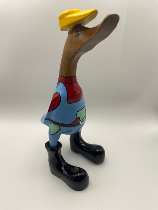 Wooden Duck Bob The Builder Medium (Approx 27cm - 29cm)