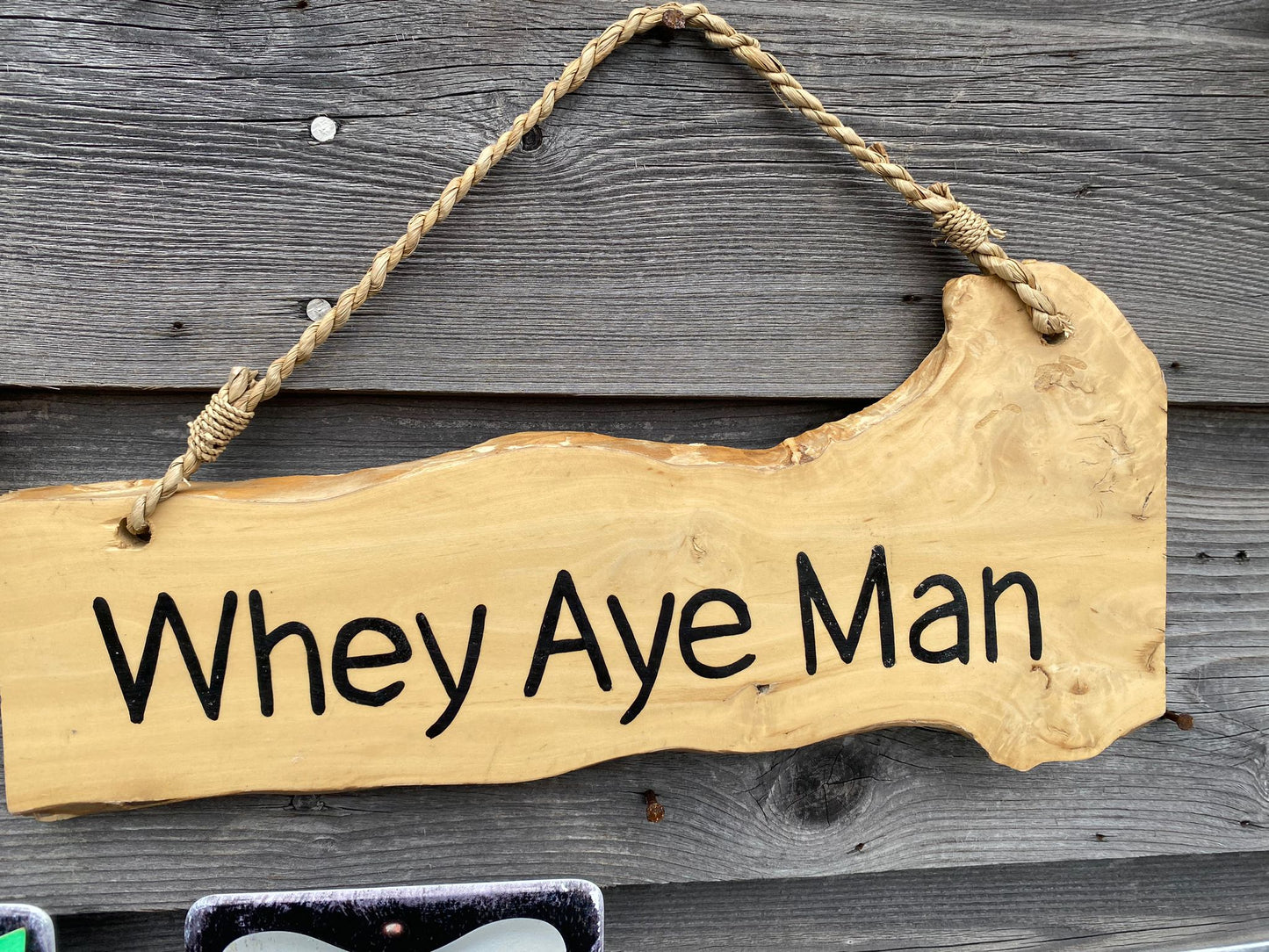 Coffee Wood Plaques - Geordie Slang