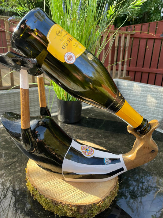 NUFC Wooden Duck Wine Bottle Holder Extra Large (Approx 42cm)
